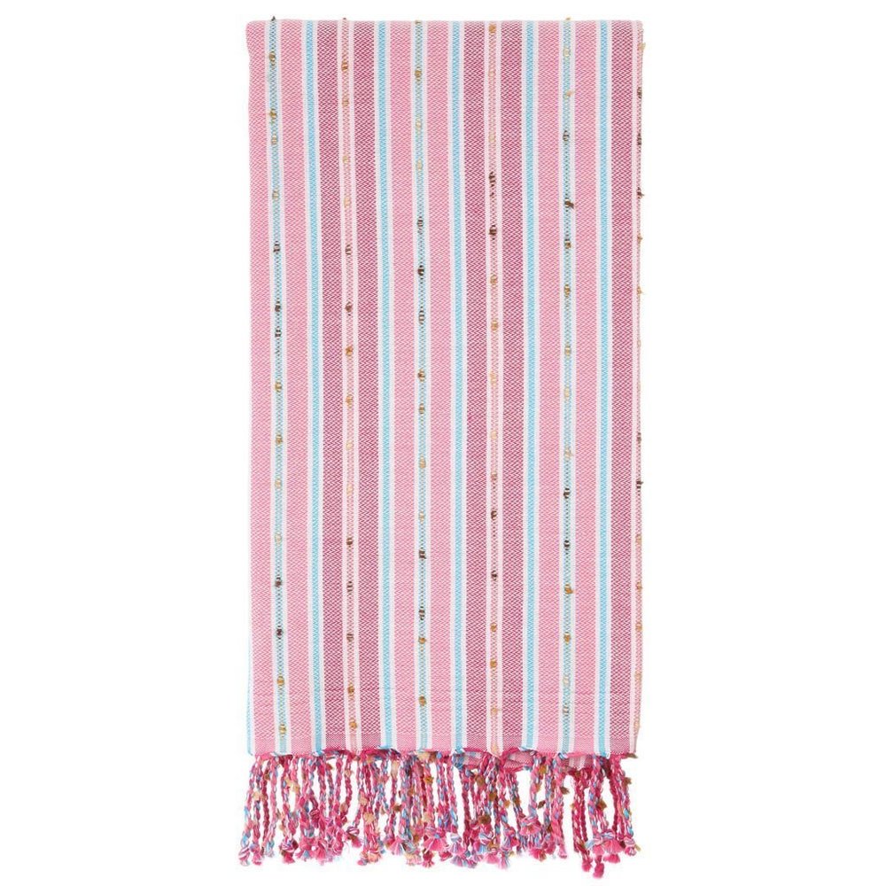 4 Pink Bohemian Towels - 100% Turkish Cotton Beach Bath Towel